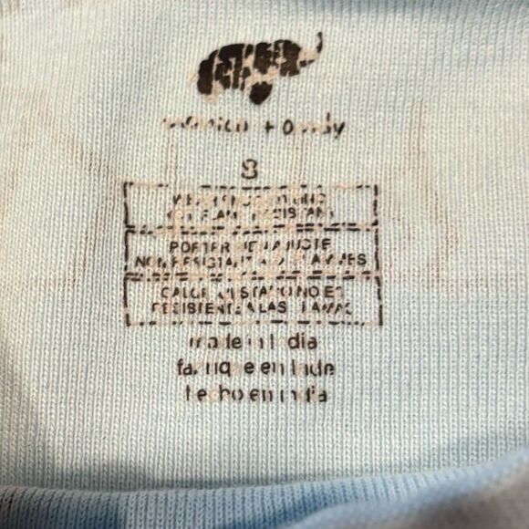 Monica + Andy Organic Cotton Polar Bear Long Jon Pajamas Blue Size 8 GOTS - Picture 2 of 5